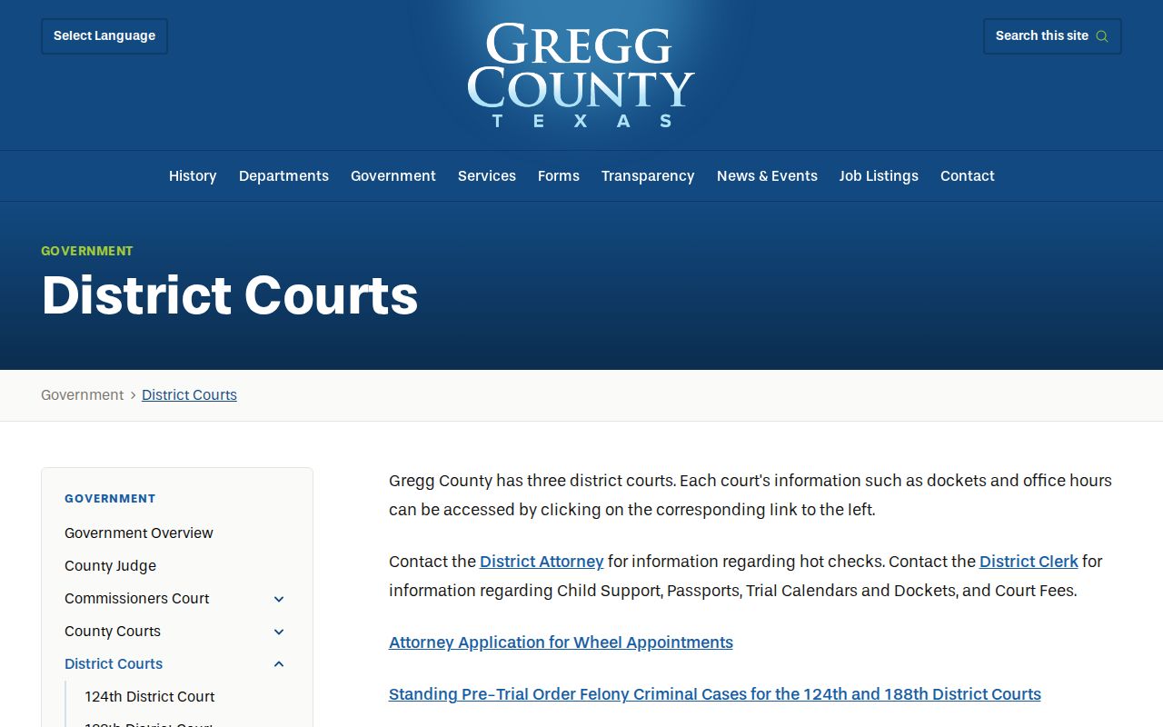 Gregg County district courts used to trace 72-hour release authority